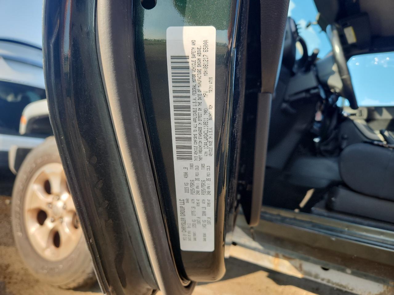 2012 Jeep Wrangler Sport VIN: 1C4AJWAGXCL110511 Lot: 80013445