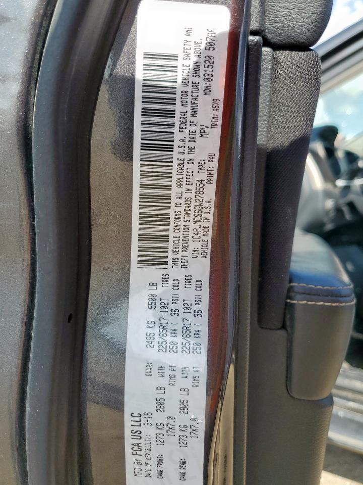 2016 Jeep Cherokee Latitude VIN: 1C4PJMCS6GW278554 Lot: 80801885