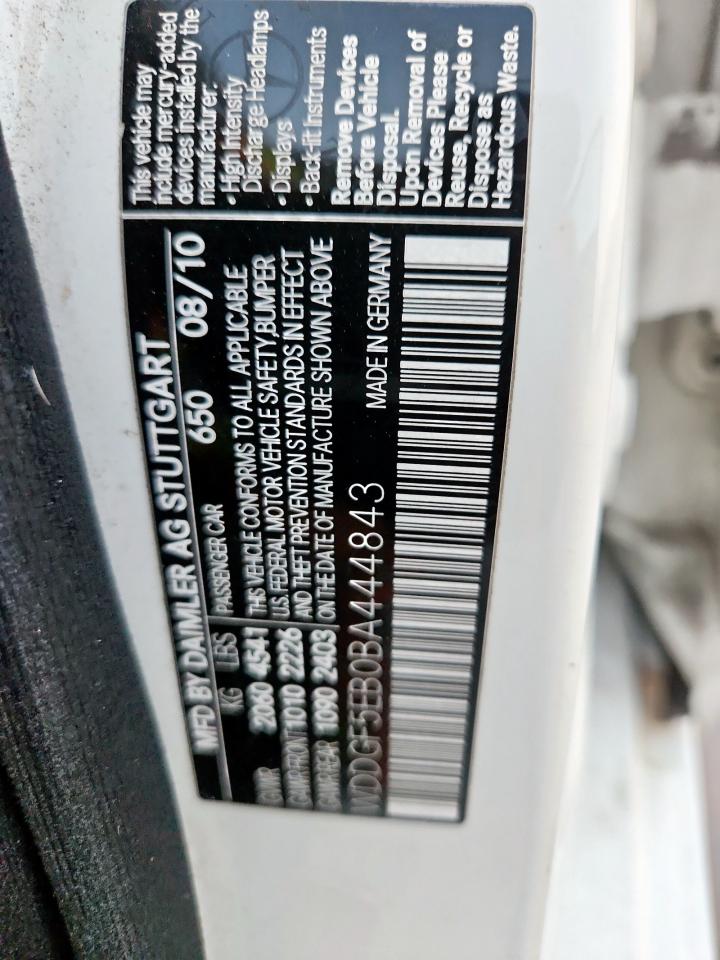 2011 Mercedes-Benz C 300 VIN: WDDGF5EB0BA444843 Lot: 81201825