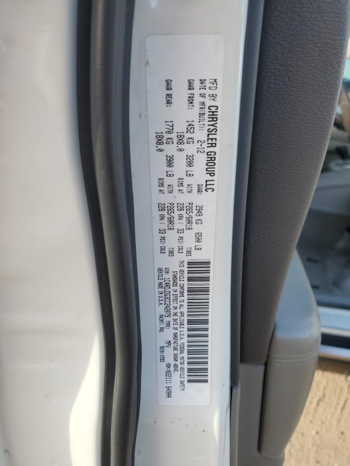 2012 Dodge Durango Crew VIN: 1C4RDJDG3CC242079 Lot: 81916925