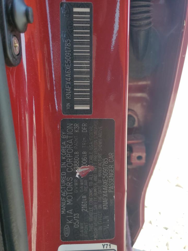 2014 Kia Forte Lx VIN: KNAFX4A6XE5091785 Lot: 81636705