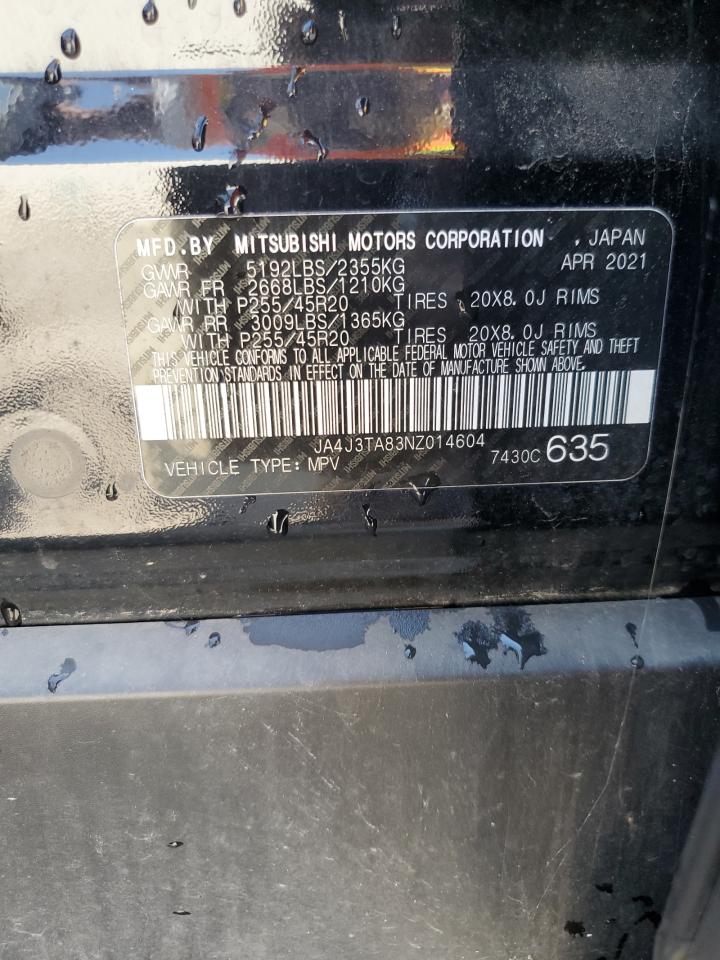 2022 Mitsubishi Outlander Es VIN: JA4J3TA83NZ014604 Lot: 71984305