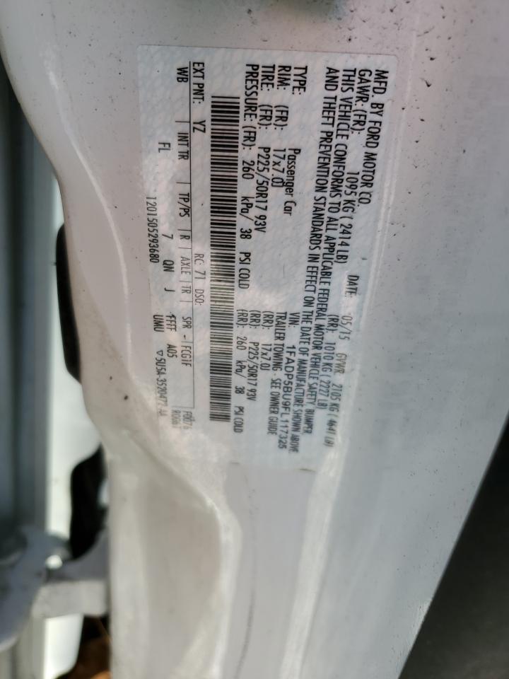 2015 Ford C-Max Sel VIN: 1FADP5BU9FL117325 Lot: 80929995