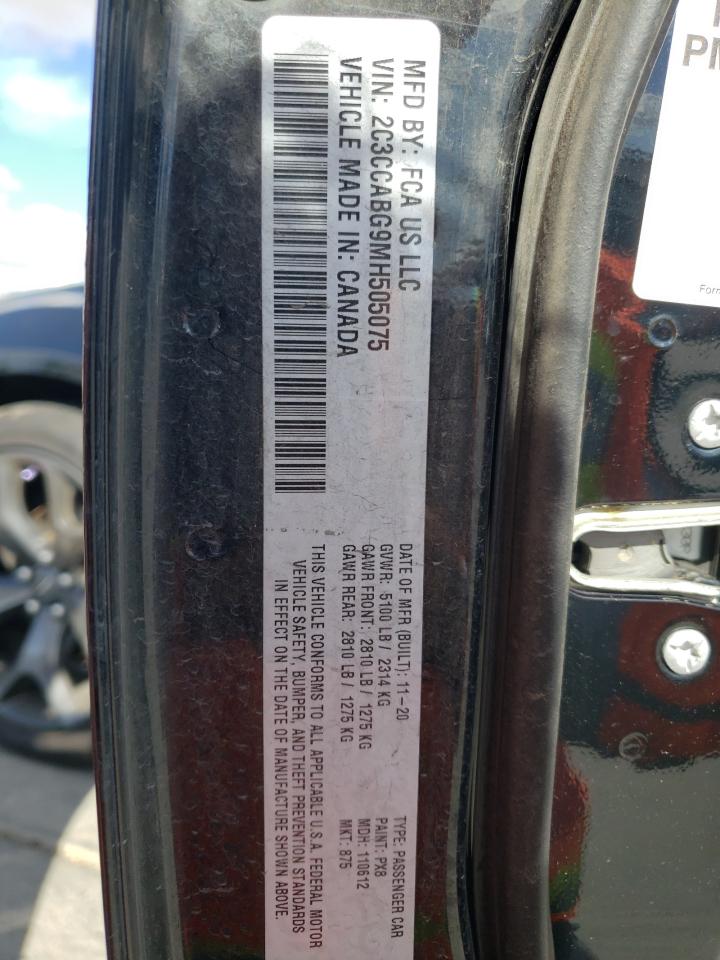 2021 Chrysler 300 S VIN: 2C3CCABG9MH505075 Lot: 80343715
