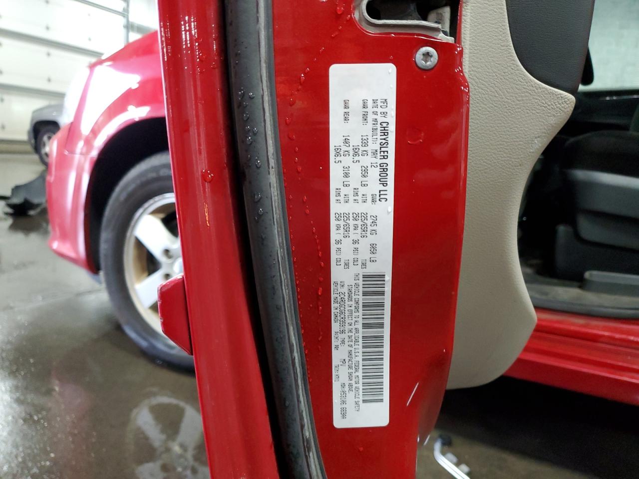 2012 Dodge Grand Caravan Sxt VIN: 2C4RDGCG6CR359196 Lot: 81421925