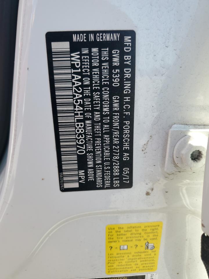 2017 Porsche Macan VIN: WP1AA2A54HLB83970 Lot: 70887675