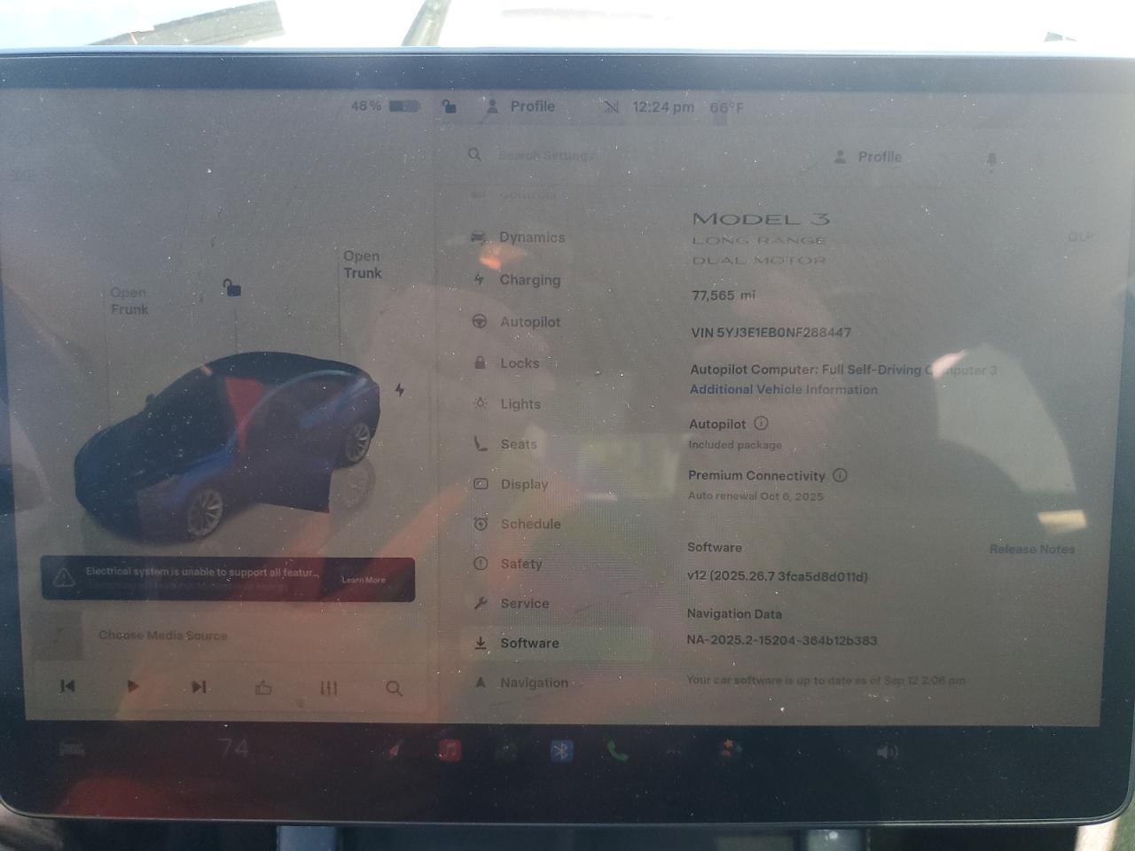 2022 Tesla Model 3 VIN: 5YJ3E1EB0NF288447 Lot: 81485835