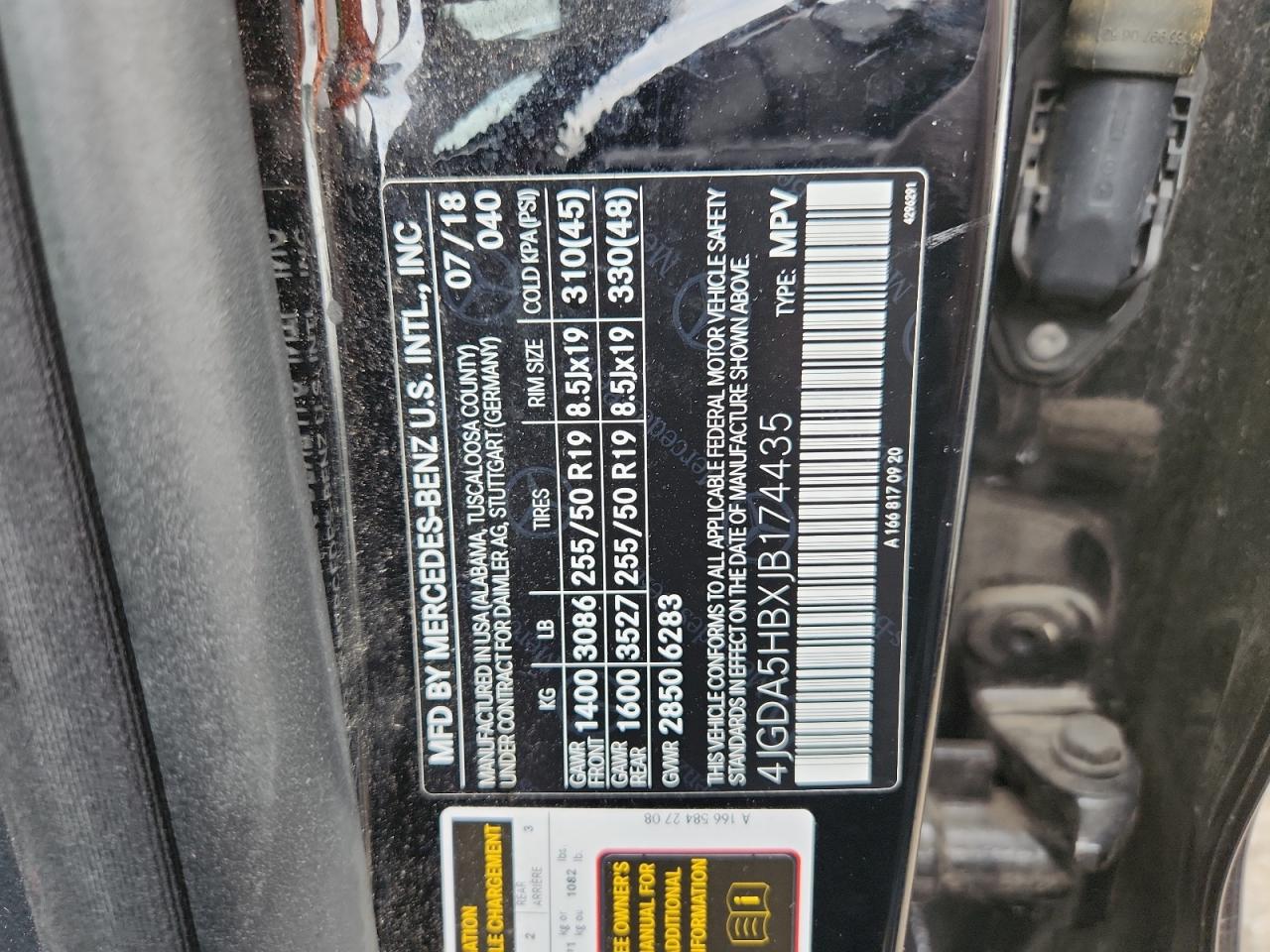 2018 Mercedes-Benz Gle 350 4Matic VIN: 4JGDA5HBXJB174435 Lot: 71255465