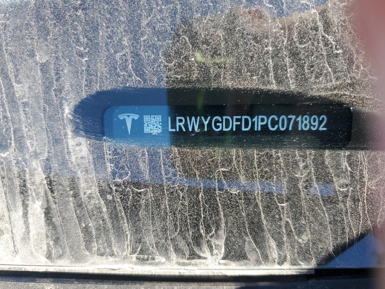 2023 Tesla Model Y VIN: LRWYGDFD1PC071892 Lot: 68793775