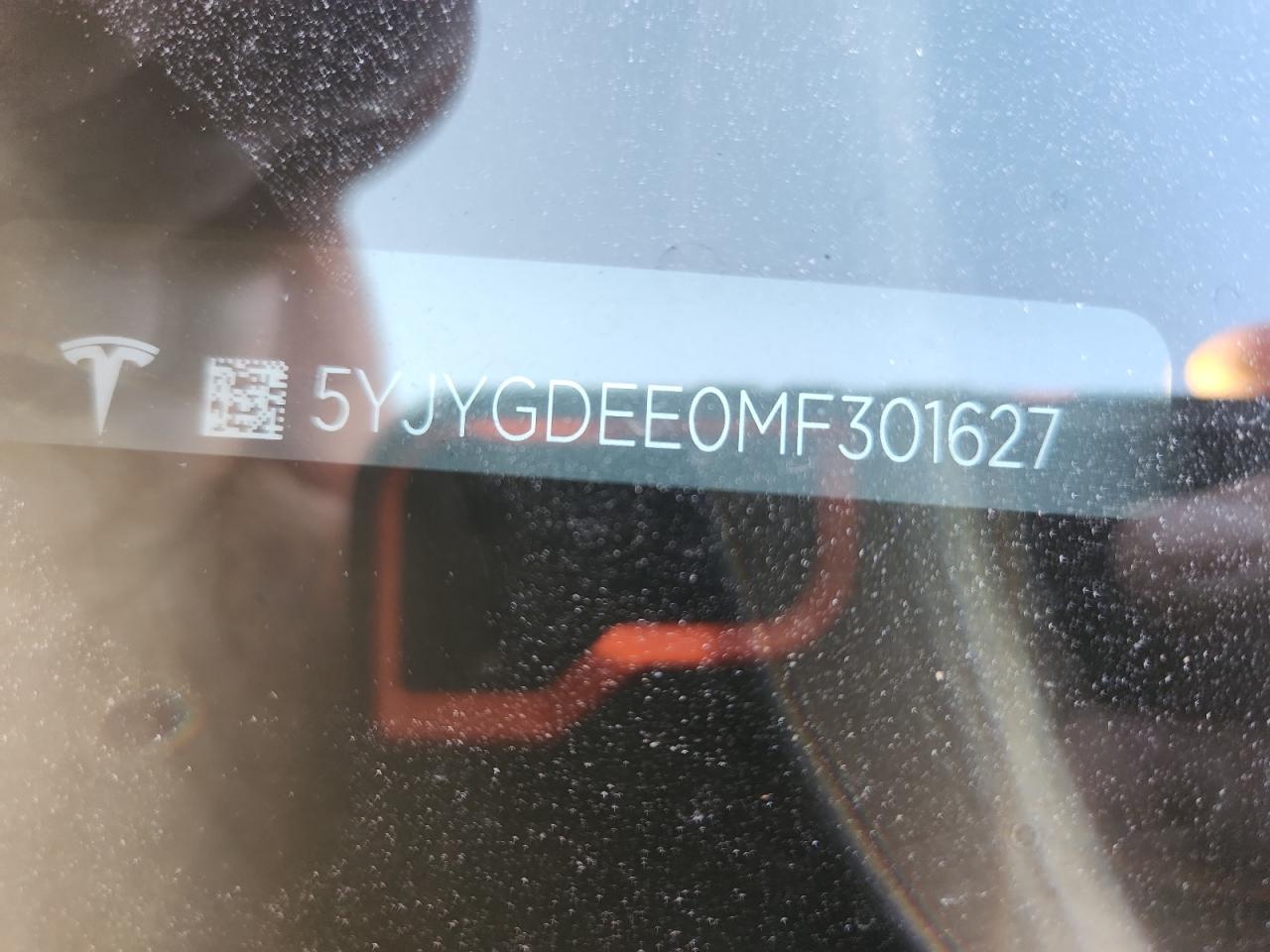 2021 Tesla Model Y VIN: 5YJYGDEE0MF301627 Lot: 80407745