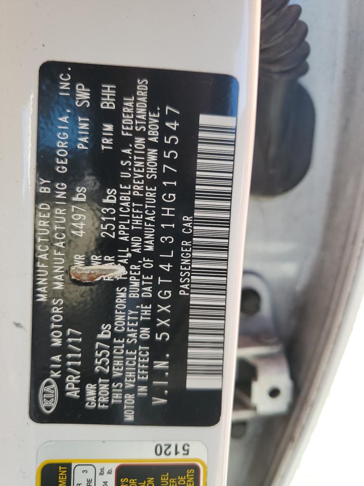 2017 Kia Optima Lx VIN: 5XXGT4L31HG175547 Lot: 84001565