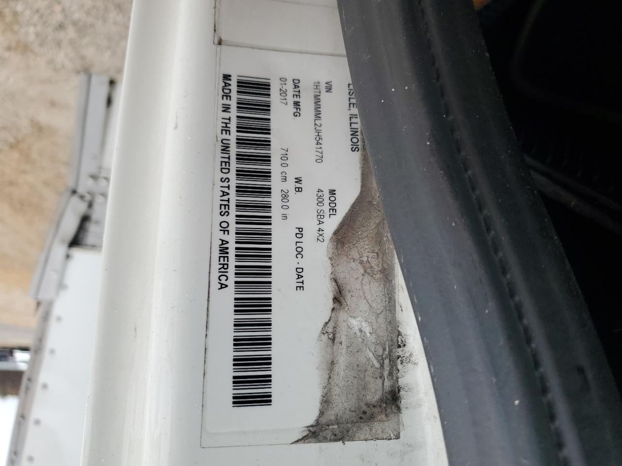 2018 International 4000 4300 VIN: 1HTMMMML2JH541770 Lot: 69600665