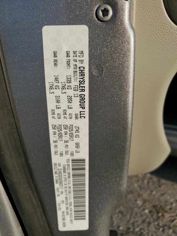 2013 Dodge Grand Caravan Crew VIN: 2C4RDGDG6DR683717 Lot: 81146715
