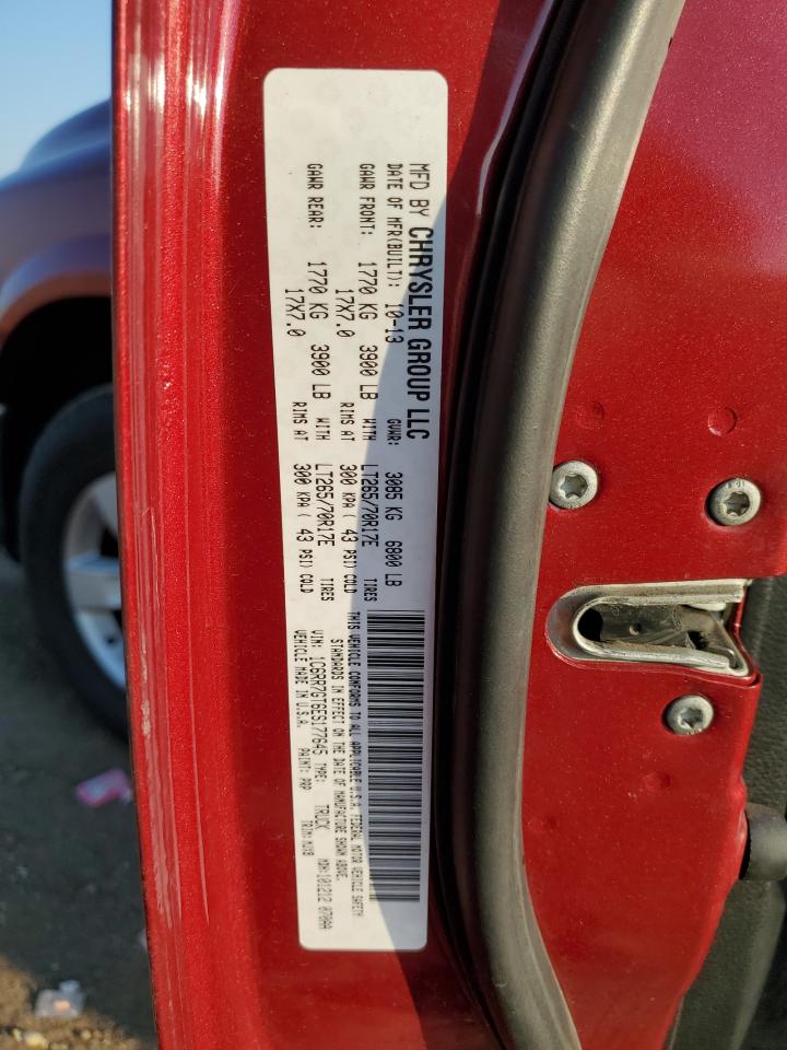 2014 Ram 1500 Slt VIN: 1C6RR7GT6ES177645 Lot: 70579945