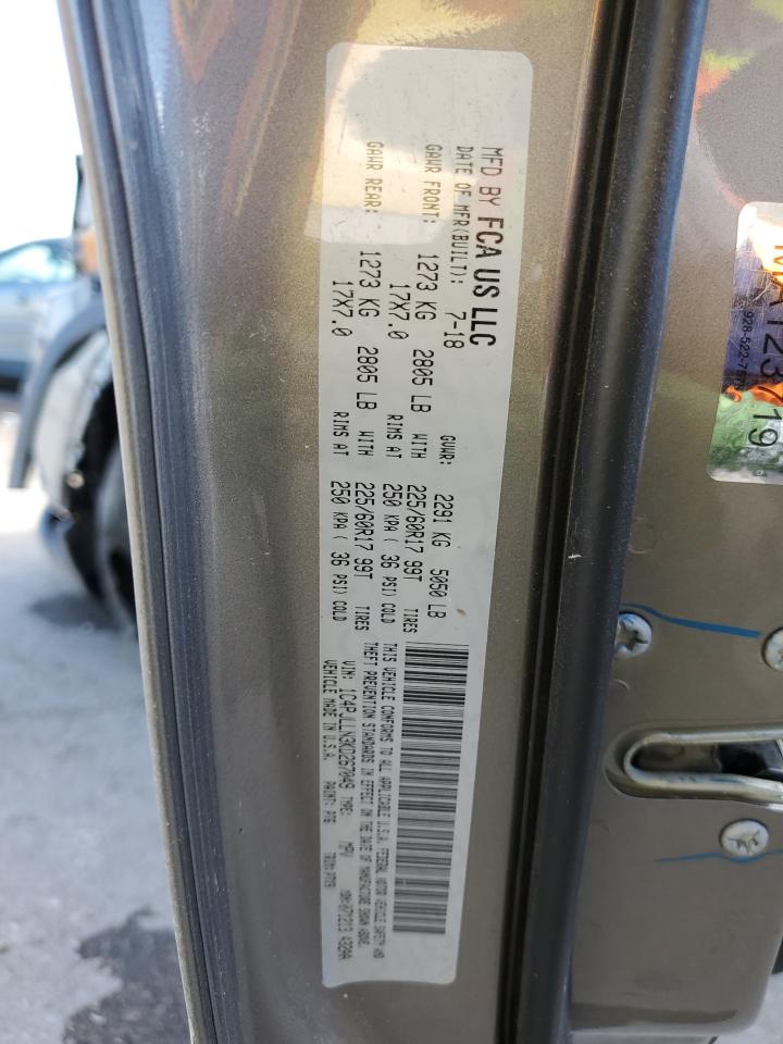 2019 Jeep Cherokee Latitude Plus VIN: 1C4PJLLN3KD267049 Lot: 81344455