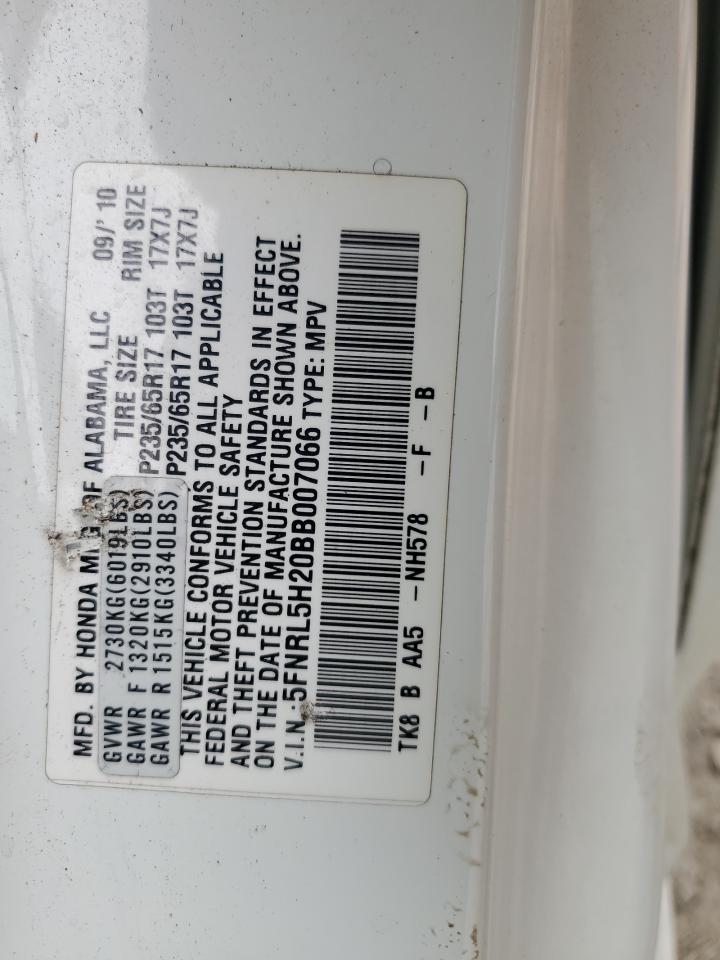 2011 Honda Odyssey Lx VIN: 5FNRL5H20BB007066 Lot: 80913125