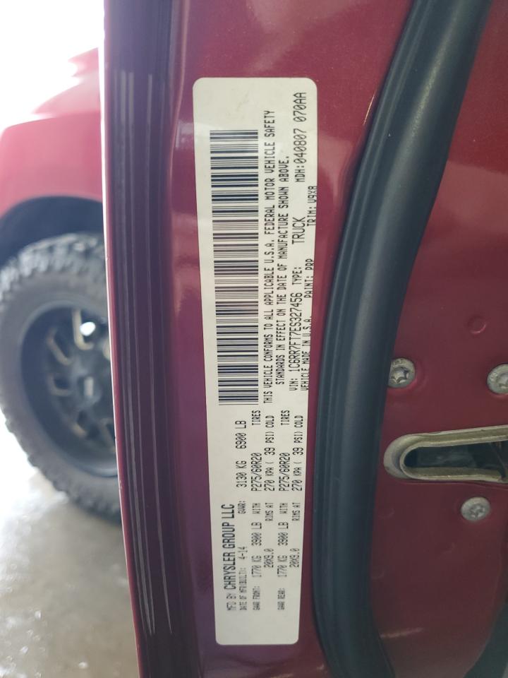 2014 Ram 1500 St VIN: 1C6RR7FT7ES327456 Lot: 83825255