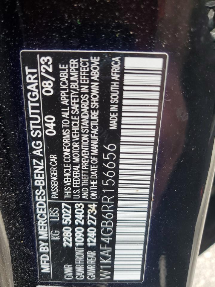 2024 Mercedes-Benz C 300 VIN: W1KAF4GB6RR156656 Lot: 71657905