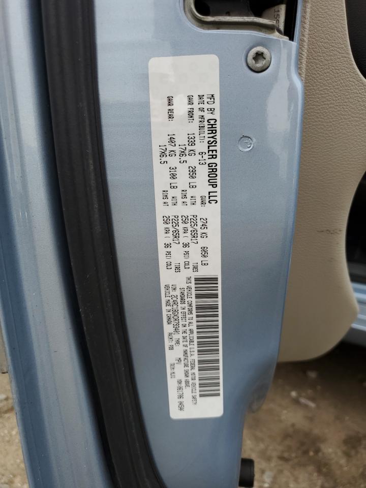 2013 Chrysler Town & Country Touring VIN: 2C4RC1BGXDR793401 Lot: 81651155