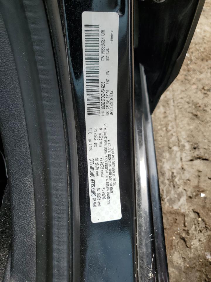 2011 Dodge Avenger Lux VIN: 1B3BD2FB6BN544298 Lot: 71953635