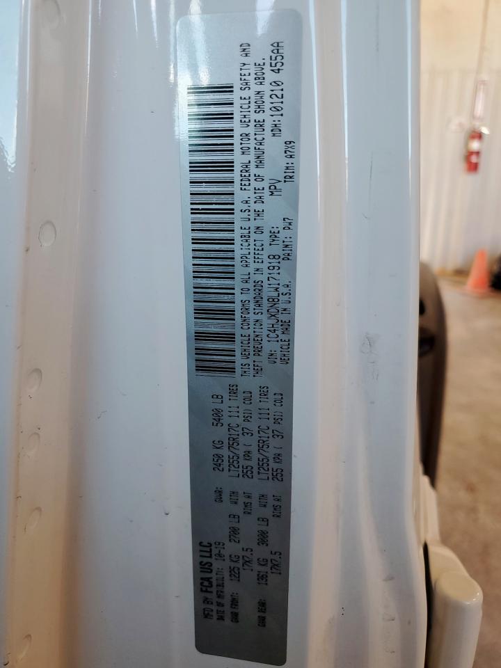 2020 Jeep Wrangler Unlimited Sport VIN: 1C4HJXDN8LW171918 Lot: 81754115