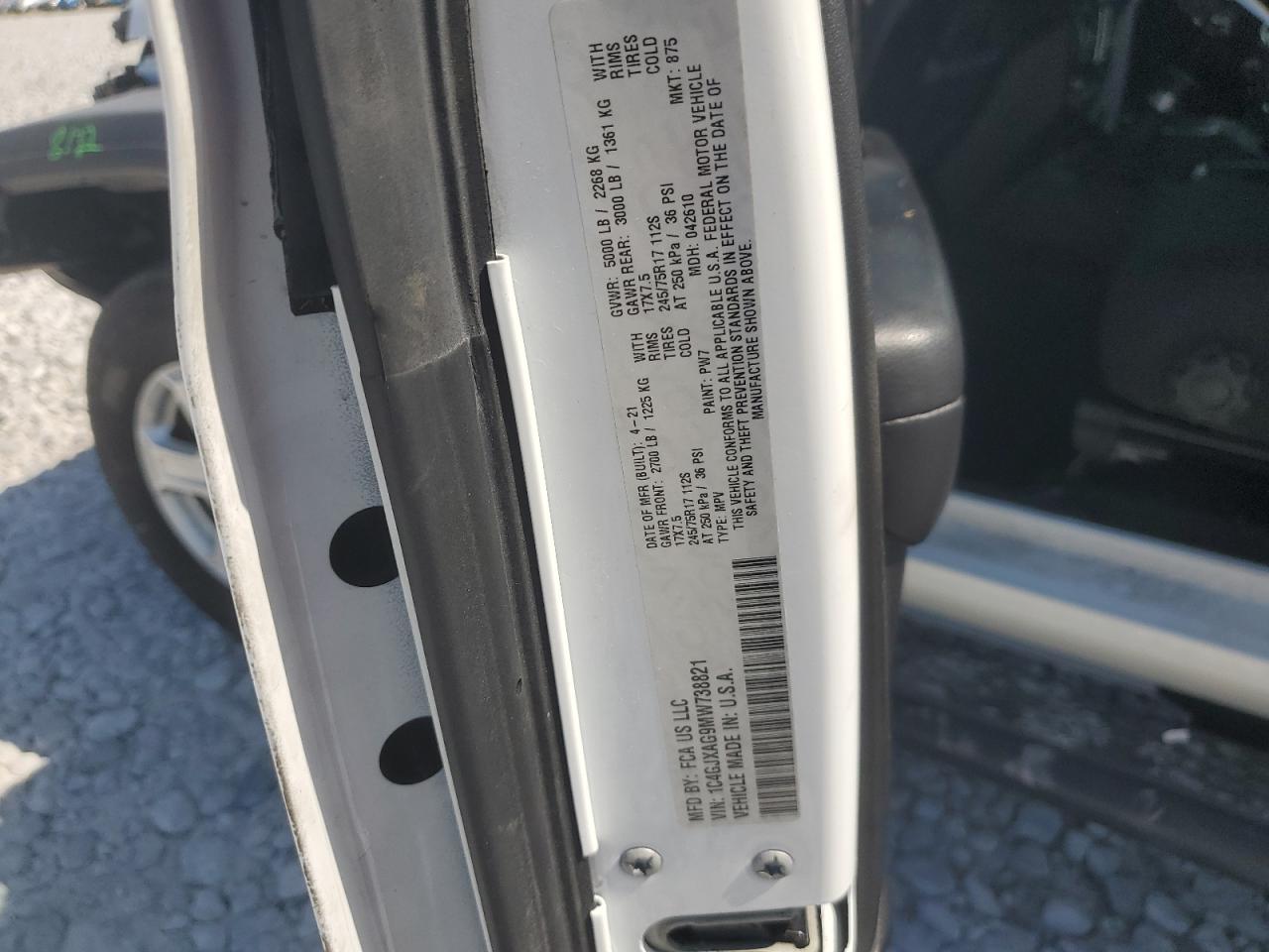 2021 Jeep Wrangler Sport VIN: 1C4GJXAG9MW738821 Lot: 80473125