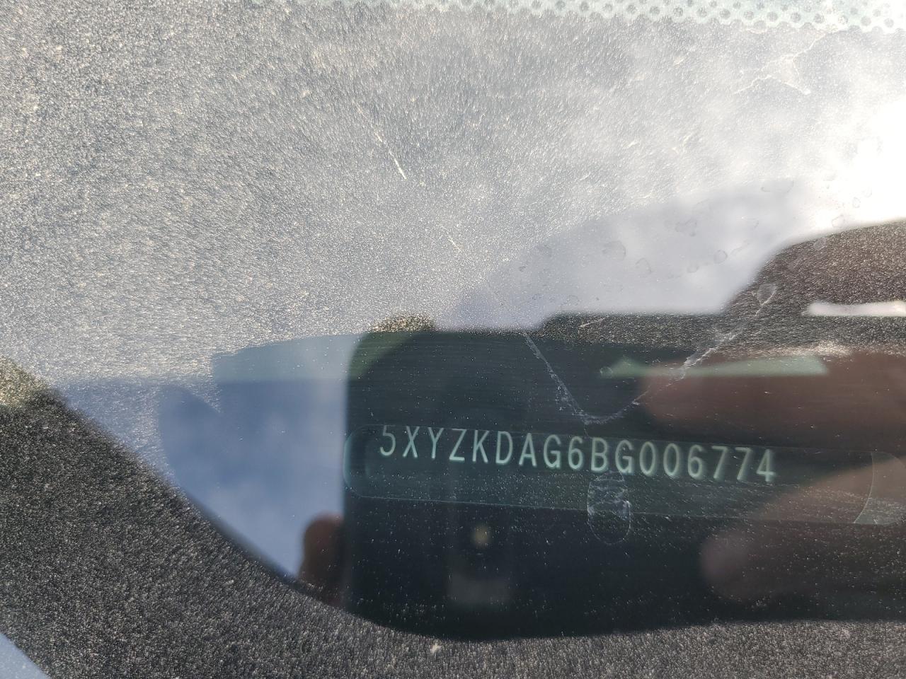 2011 Hyundai Santa Fe Limited VIN: 5XYZKDAG6BG006774 Lot: 80102105