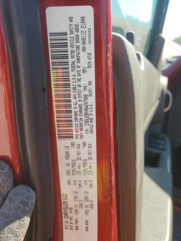 2008 Dodge Nitro Sxt VIN: 1D8GU28K48W247908 Lot: 81224465