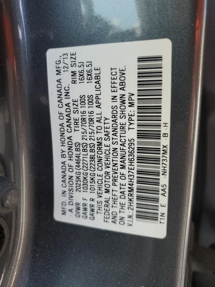 2014 Honda Cr-V Lx VIN: 2HKRM4H37EH636295 Lot: 81055635