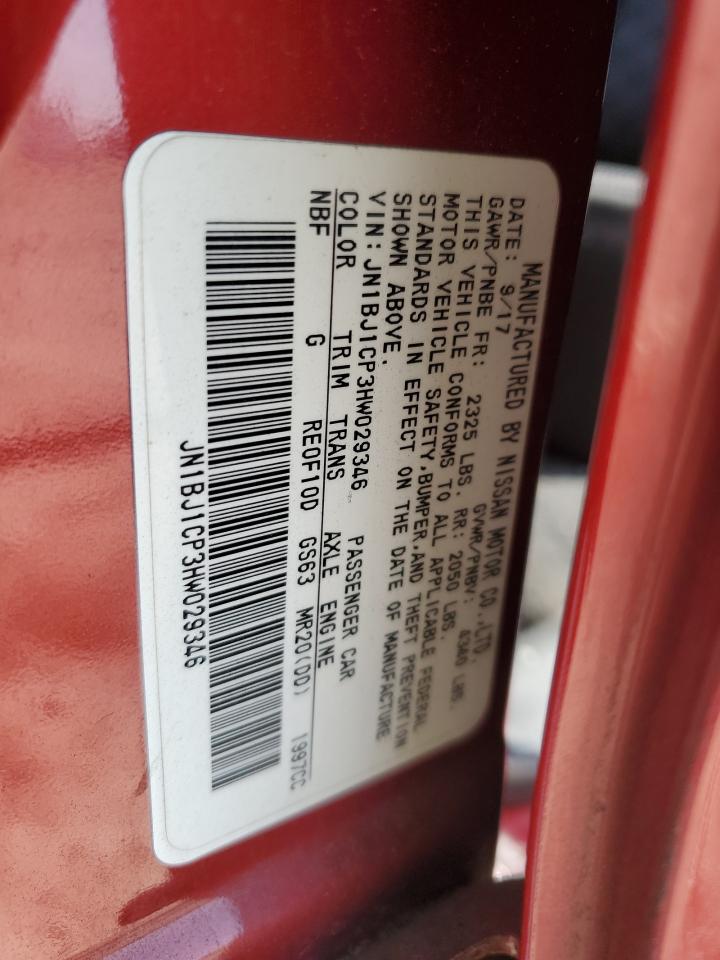 2017 Nissan Rogue Sport S VIN: JN1BJ1CP3HW029346 Lot: 81903805