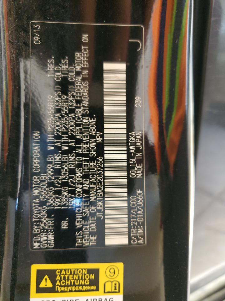 2014 Lexus Rx 350 Base VIN: JTJBK1BA2E2037266 Lot: 81087305