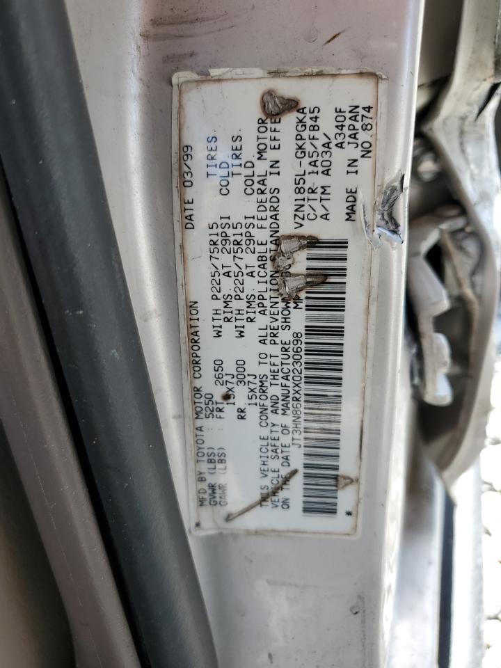 1999 Toyota 4Runner Sr5 VIN: JT3HN86RXX0230698 Lot: 83888915