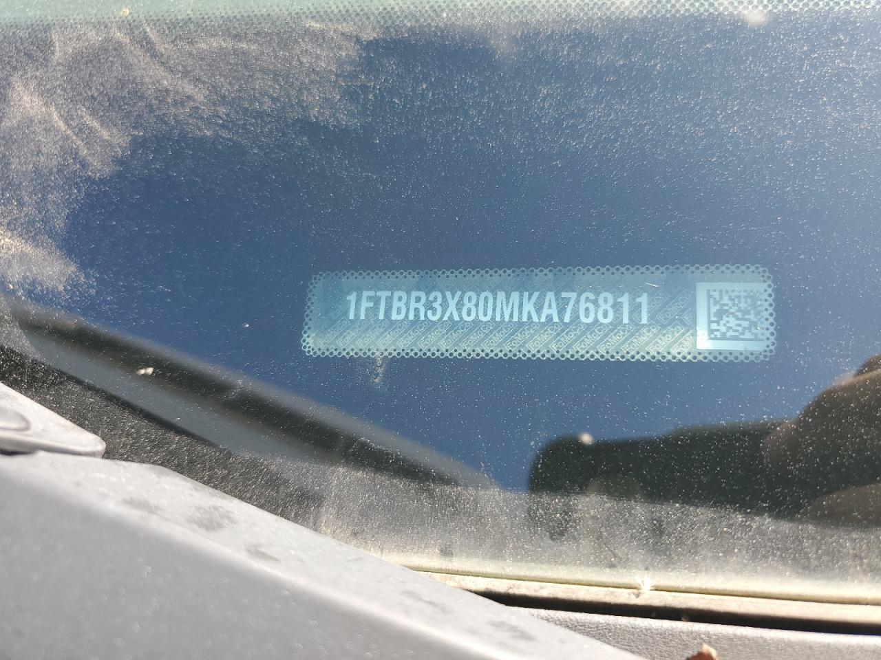 2021 Ford Transit T-250 VIN: 1FTBR3X80MKA76811 Lot: 84037485