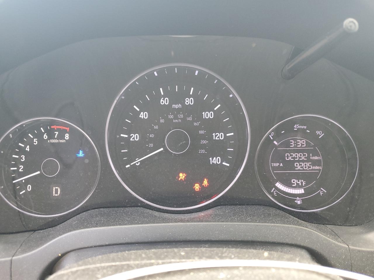 2019 Honda Hr-V Lx VIN: 3CZRU5H39KG706481 Lot: 80957365