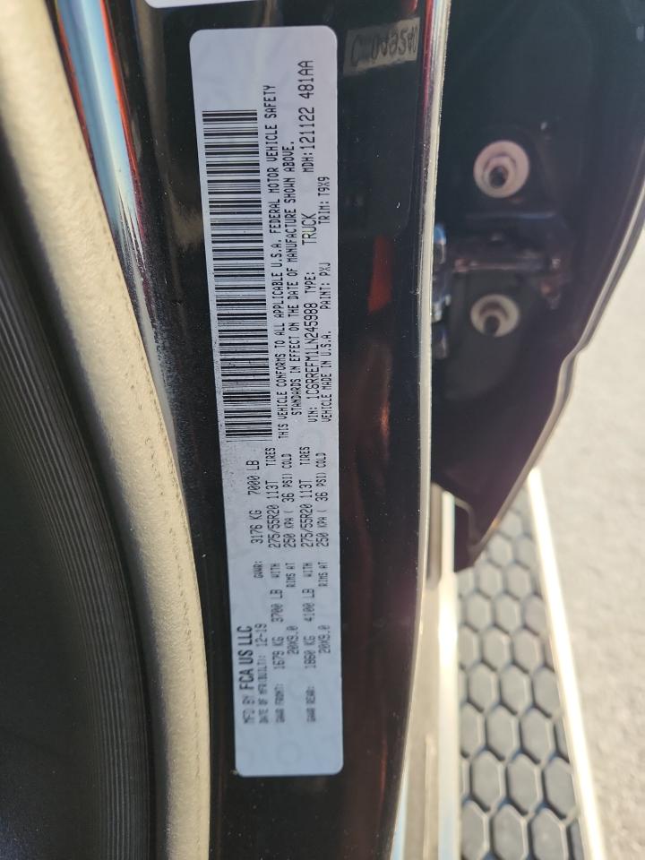 2020 Ram 1500 Big Horn/Lone Star VIN: 1C6RREFM1LN245988 Lot: 80785915