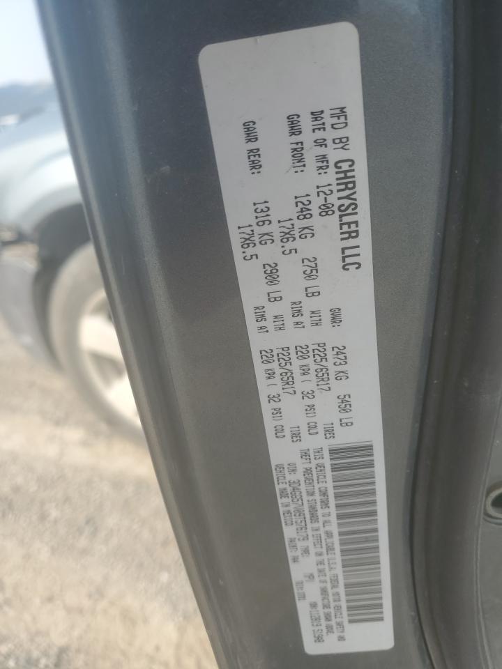 2009 Dodge Journey Sxt VIN: 3D4GG57V09T576179 Lot: 80140425