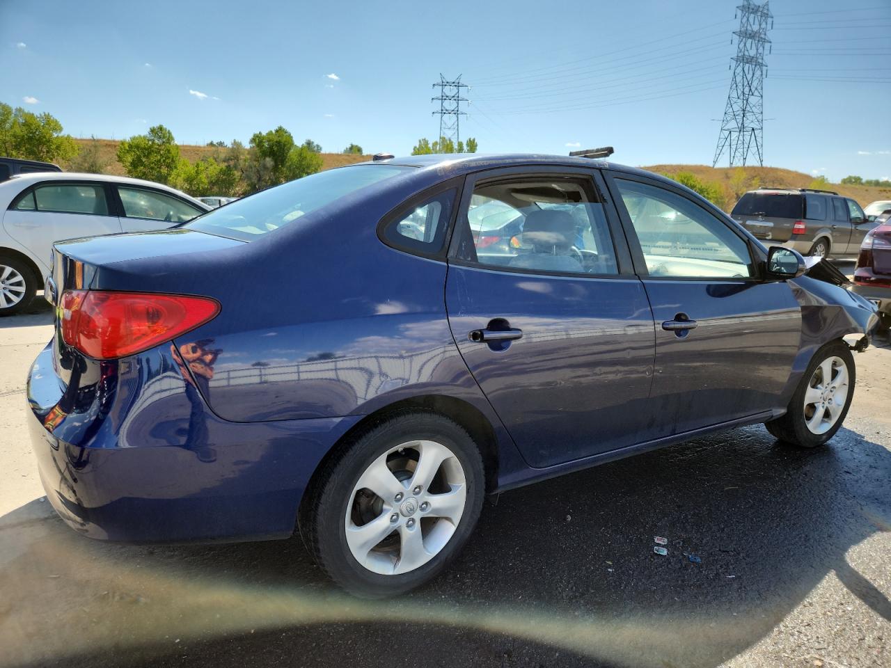 2008 Hyundai Elantra Gls blue null gasoline KMHDU46D78U477662 photo #4