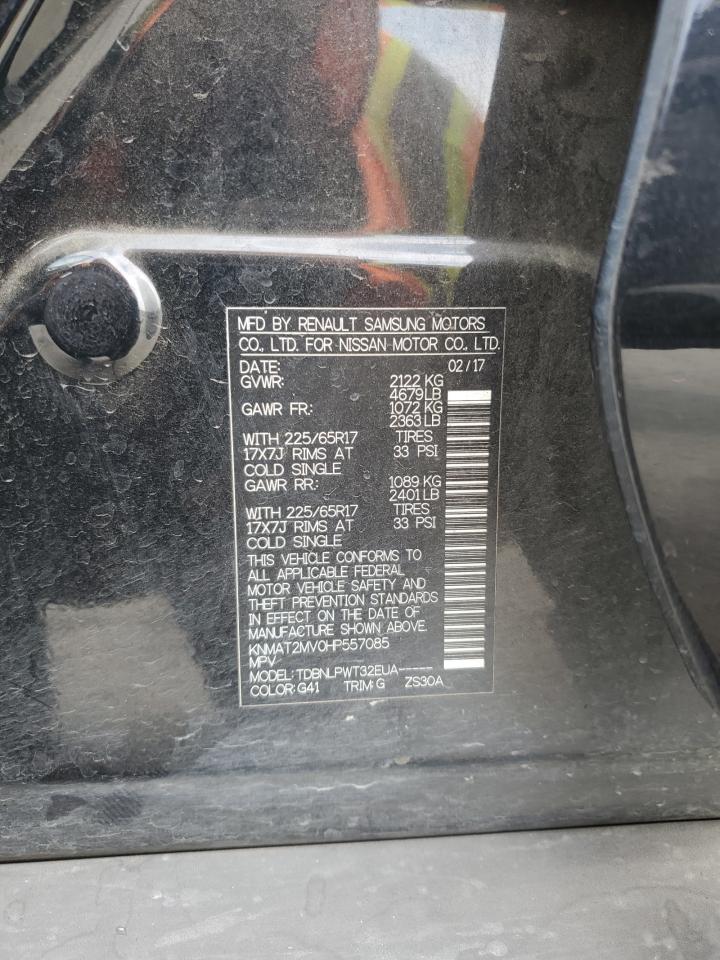 2017 Nissan Rogue S VIN: KNMAT2MV0HP557085 Lot: 81097645