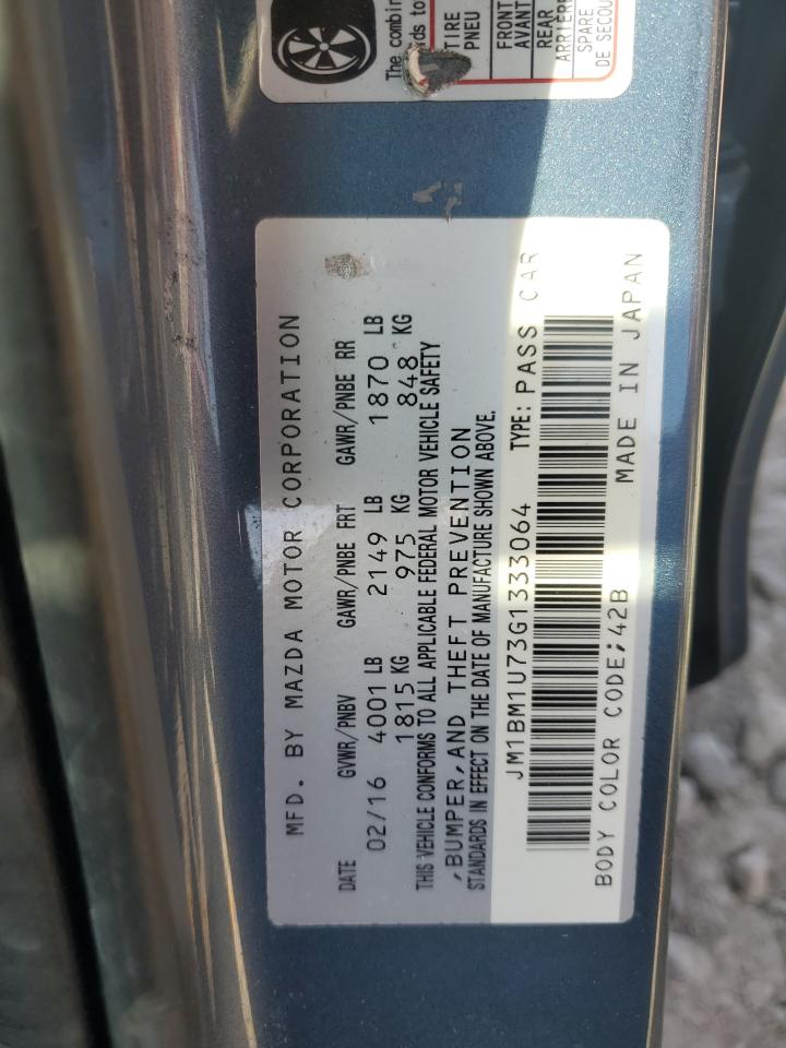 2016 Mazda 3 Sport VIN: JM1BM1U73G1333064 Lot: 80349405