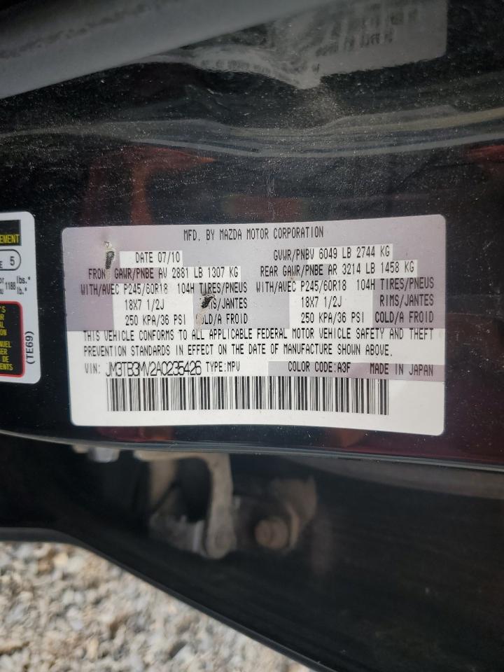 2010 Mazda Cx-9 VIN: JM3TB3MV2A0235426 Lot: 83864855