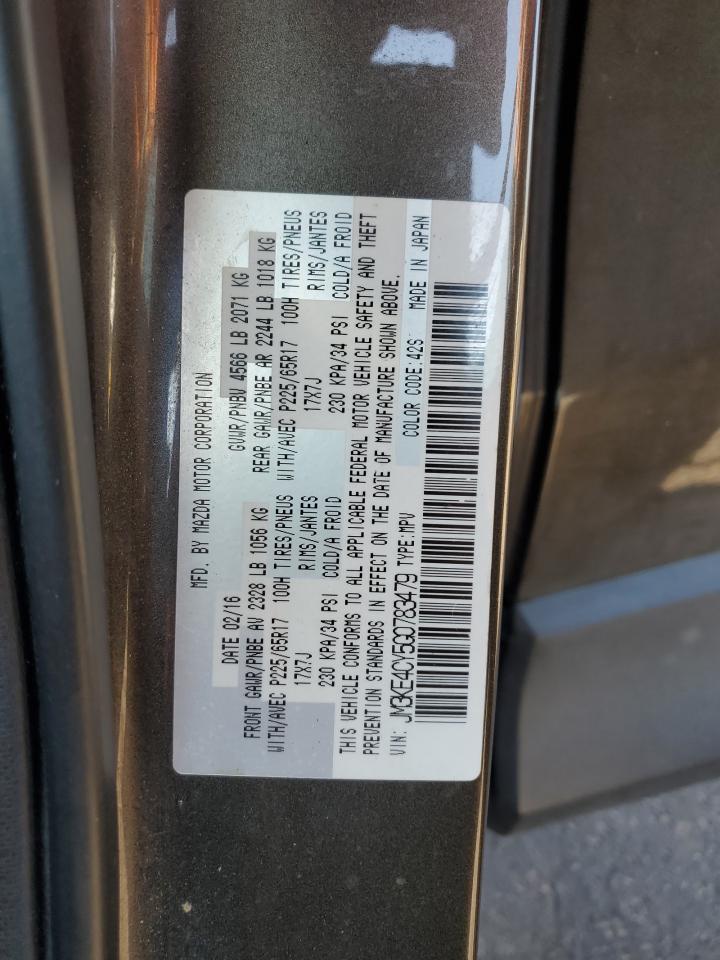 2016 Mazda Cx-5 Touring VIN: JM3KE4CY5G0783479 Lot: 70141765