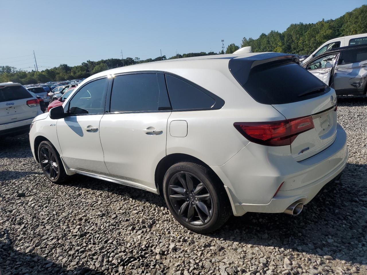 2019 Acura Mdx A-Spec white null gas 5J8YD4H08KL005484 photo #3