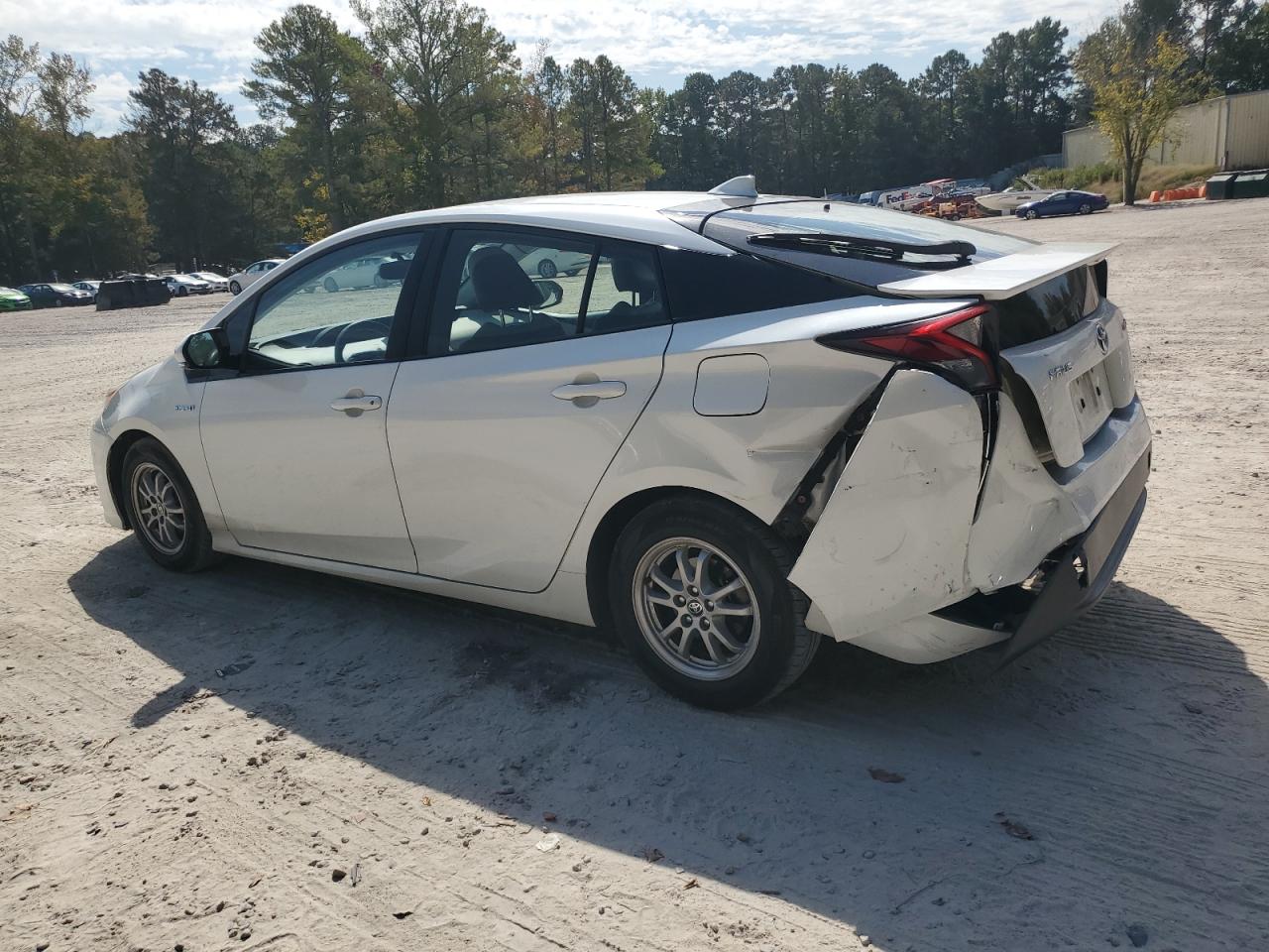 2016 Toyota Prius white hatchback hybrid JTDKARFU7G3017729 photo #3