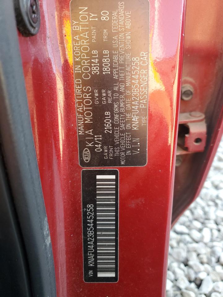 2011 Kia Forte Ex VIN: KNAFU4A23B5445258 Lot: 68742905