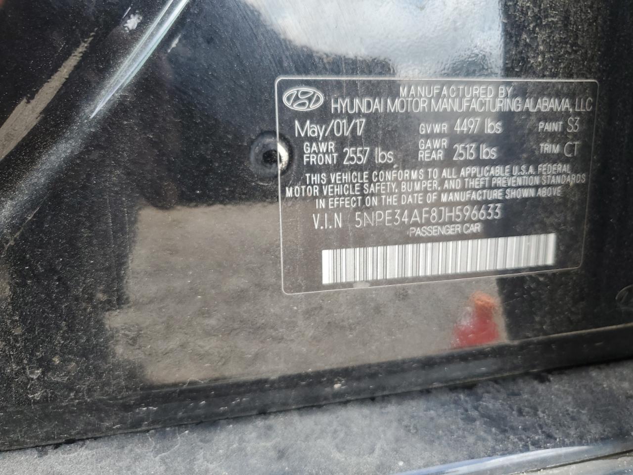 2018 Hyundai Sonata Sport VIN: 5NPE34AF8JH596633 Lot: 81712075