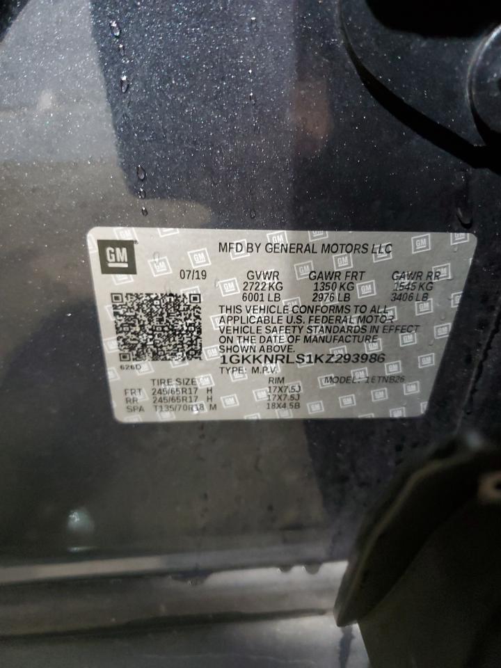 2019 GMC Acadia Sle VIN: 1GKKNRLS1KZ293986 Lot: 81199695