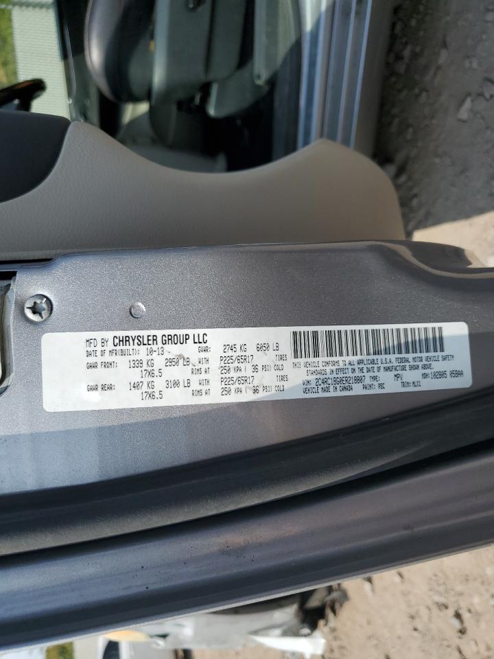 2014 Chrysler Town & Country Touring VIN: 2C4RC1BG0ER218807 Lot: 81707565