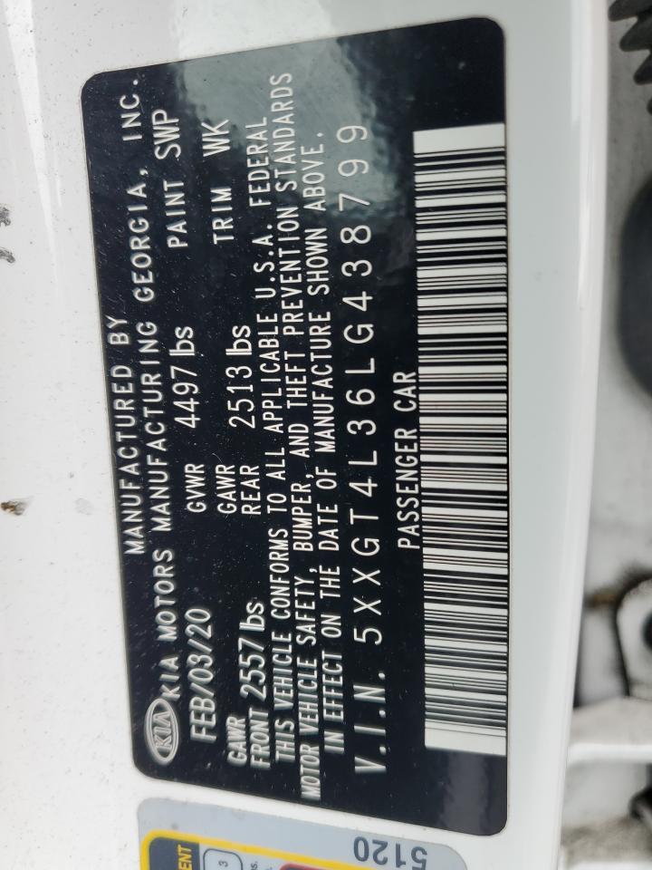 2020 Kia Optima Lx VIN: 5XXGT4L36LG438799 Lot: 81793185