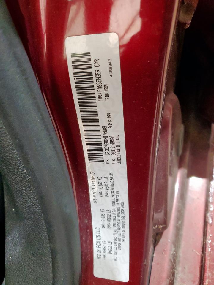 2016 Chrysler 200 Limited VIN: 1C3CCCAB8GN140689 Lot: 81635805