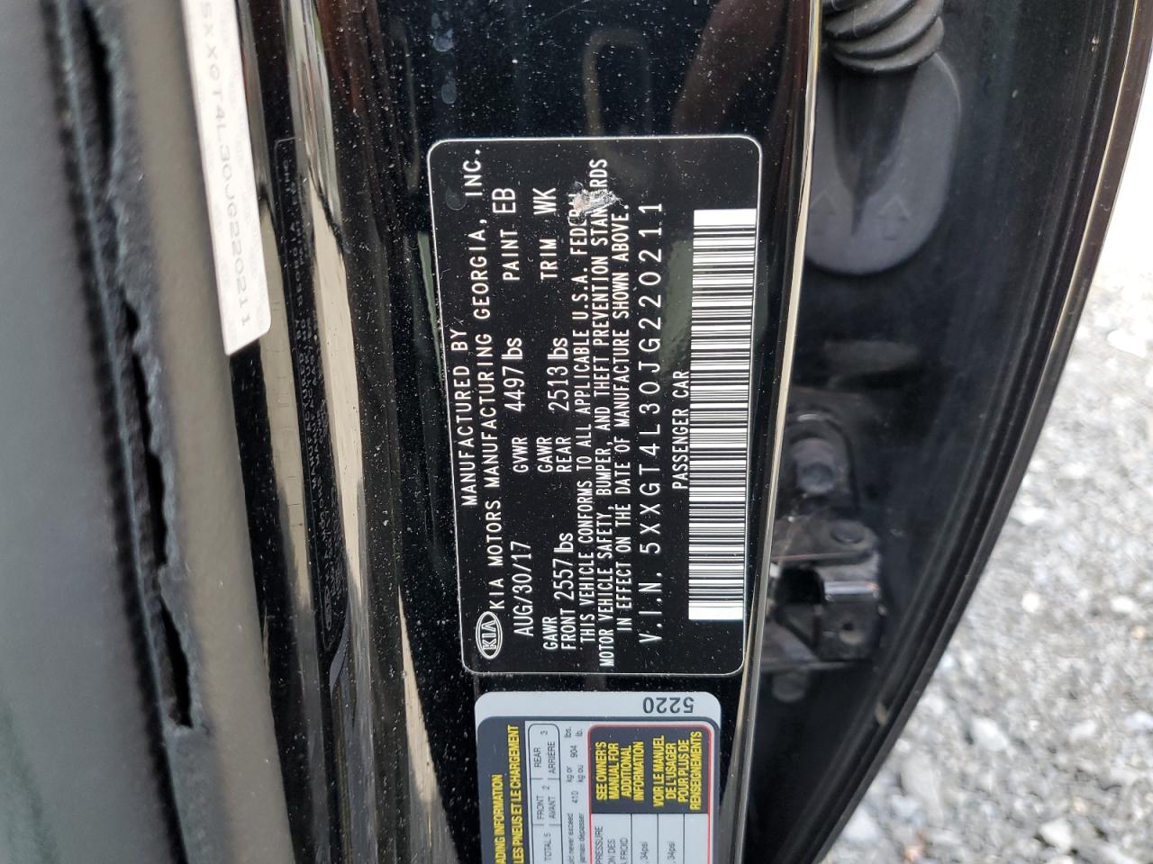 2018 Kia Optima Lx VIN: 5XXGT4L30JG220211 Lot: 81895795